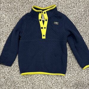 L.L. Bean Kids Navy and Yellow Jacket